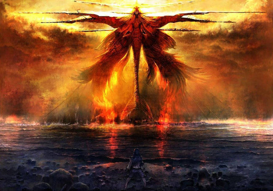 Nakir: Fire Colossus by AlexiaDella