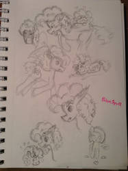 Cheesebat and Pinkie AU Drawings by Bian3yo12