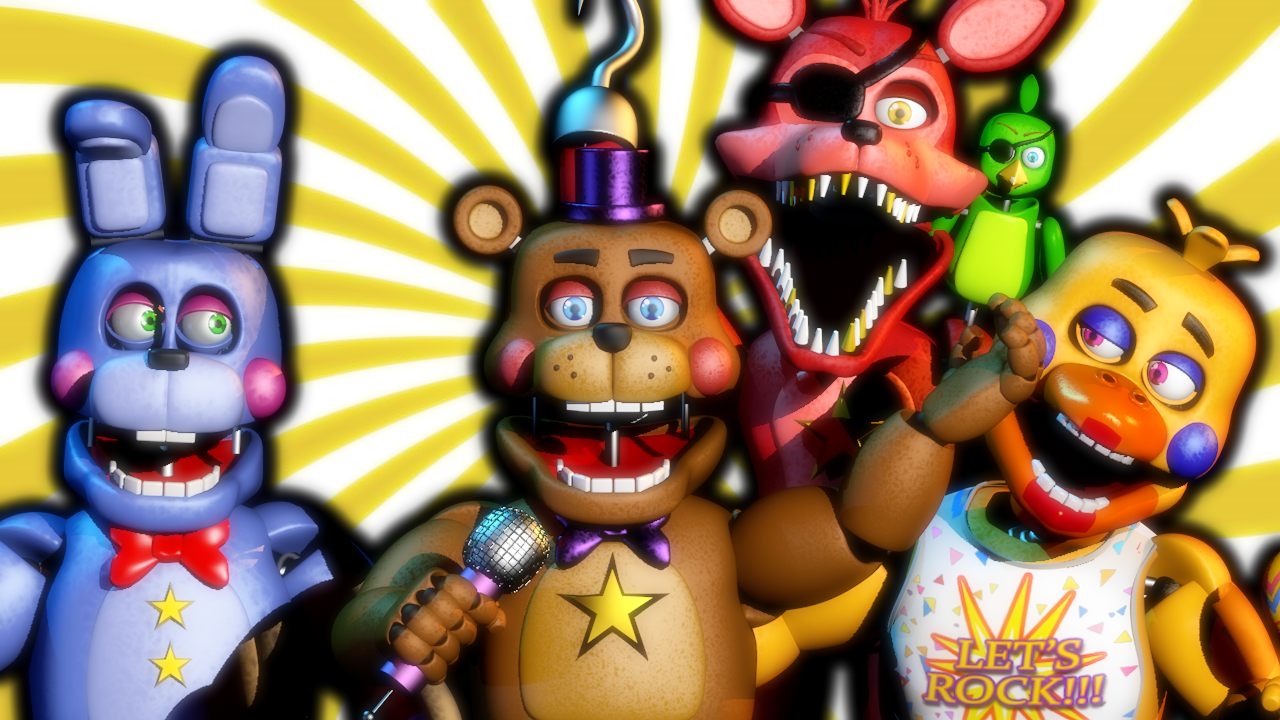 stylized fnaf 6 by ruthoranium Download c4d by souger222 on DeviantArt