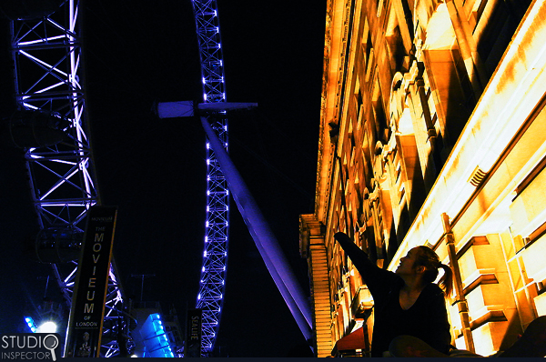 Blue Golden London Eye