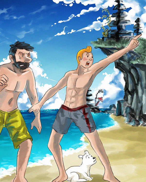 Tintin In Bali By Bukanorang On DeviantArt tintin-in-bali-by-bukanorang-on-deviantart