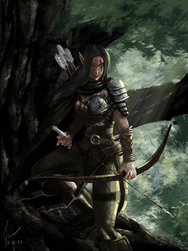 An Elf Ranger by artofjexion on DeviantArt