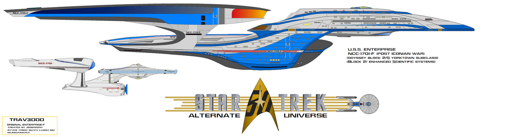 NCC1701F USS Enterprise Iconian Refit 50th AU