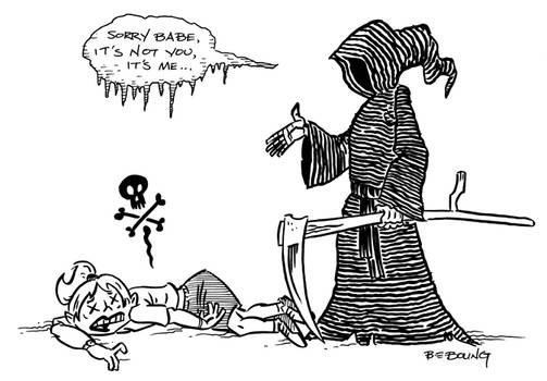 hilarious grim reaper gag