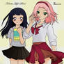 Sakura and Hinata - Uniforms