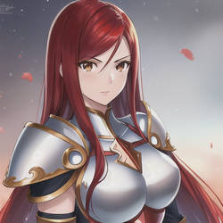 Erza Scarlet Portrait-Fanart