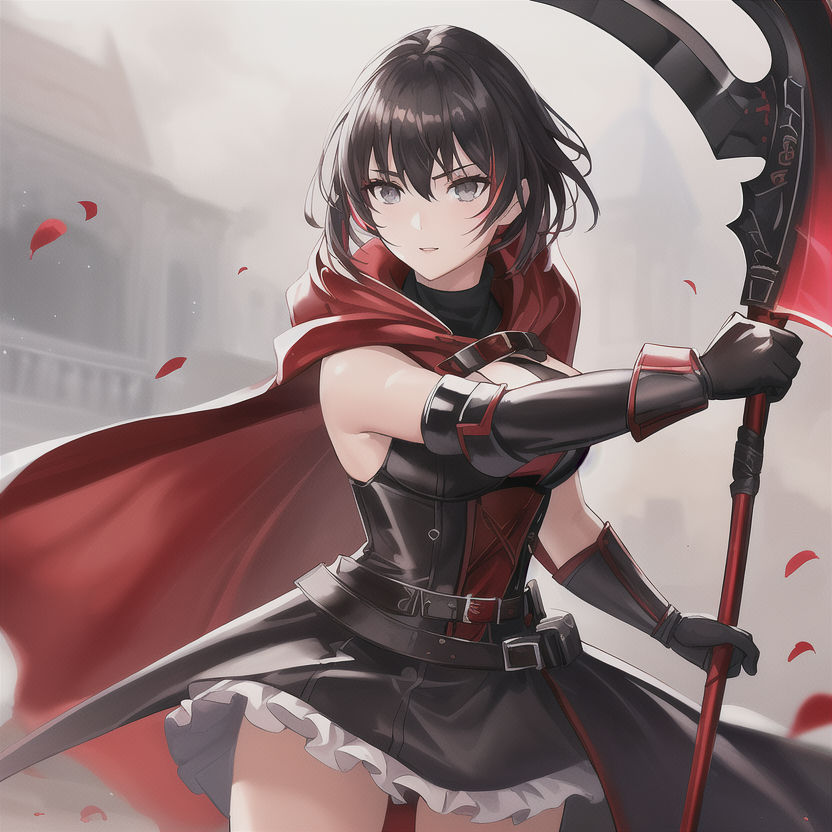 Ruby Rose With Scythe by Nightwing780 on DeviantArt
