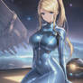 Samus Aran Sitting