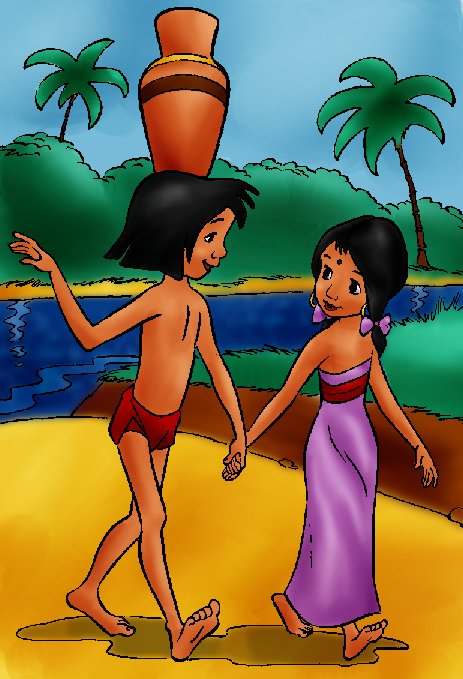 DC - Mowgli and Shanti (color)