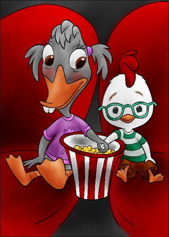 DC - Chicken Little and Abby (color)