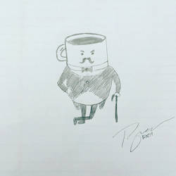 Sketch a Day #003 - Sir Coffee the Majestic