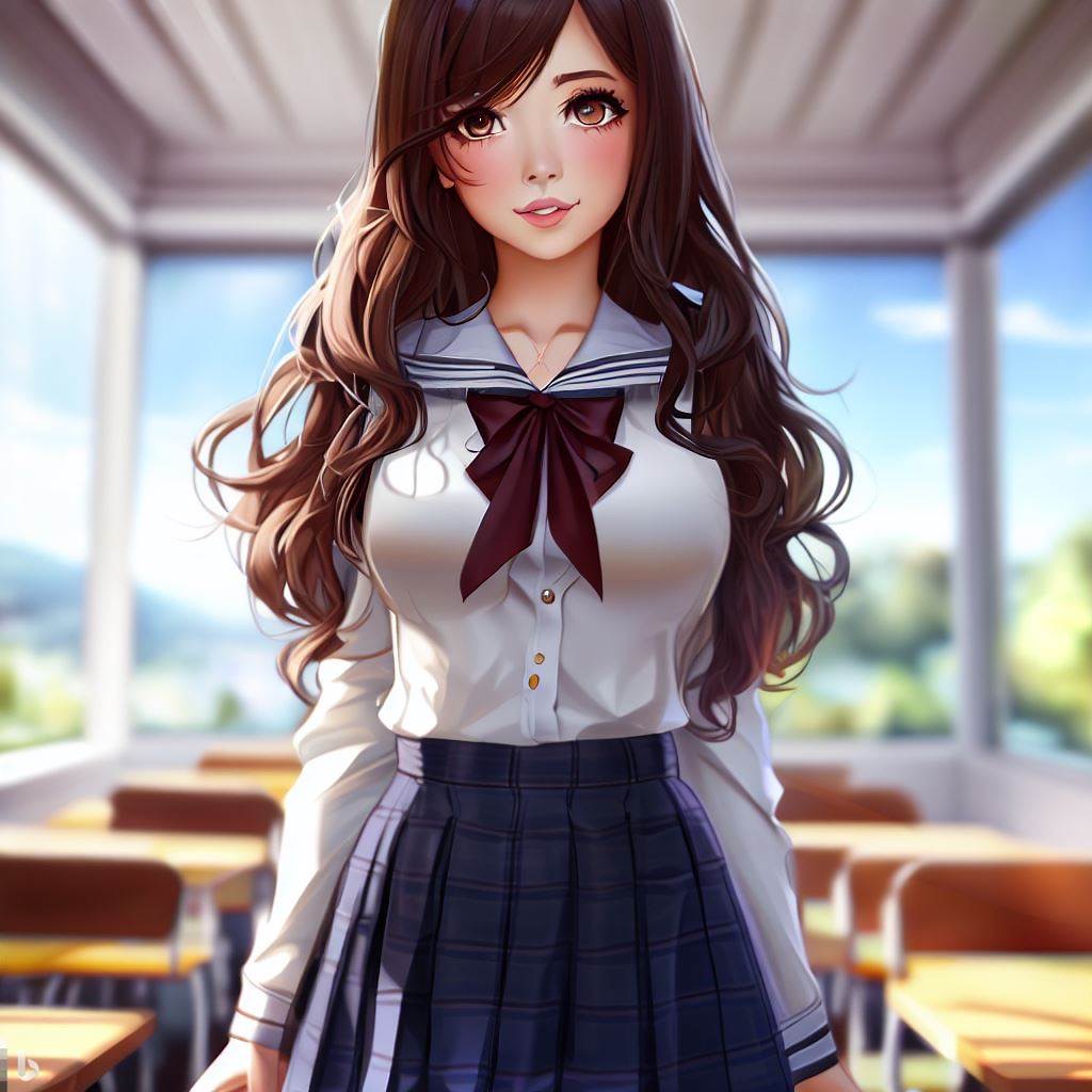 Anime Schoolgirl 7 by RogueAI91 on DeviantArt
