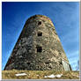 Old windmill in Cesis town...