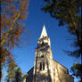 Shadows captured the church...