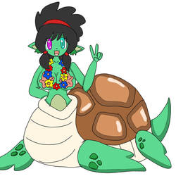 Leylu the pure centurion Sea turtle girl