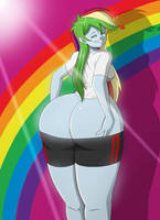 Rainbow Booty_Mane Attraction TG