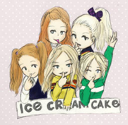 Red Velvet - ice cream cake