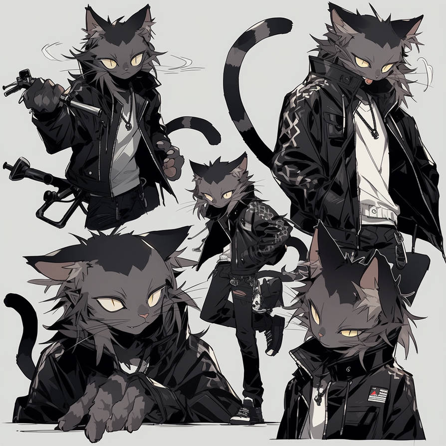 A black siamse cat fursona / 3$ by Wish-fall on DeviantArt