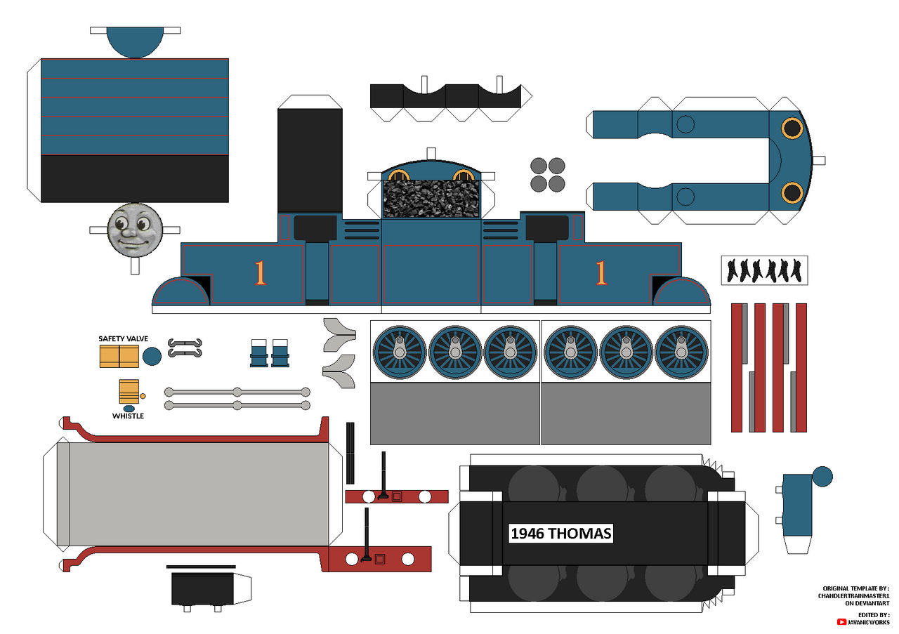 Thomas and friend papercraft by l689 on DeviantArt
