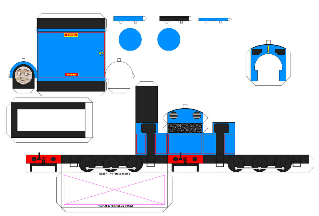 Thomas and friend papercraft wilbert by l689 on DeviantArt