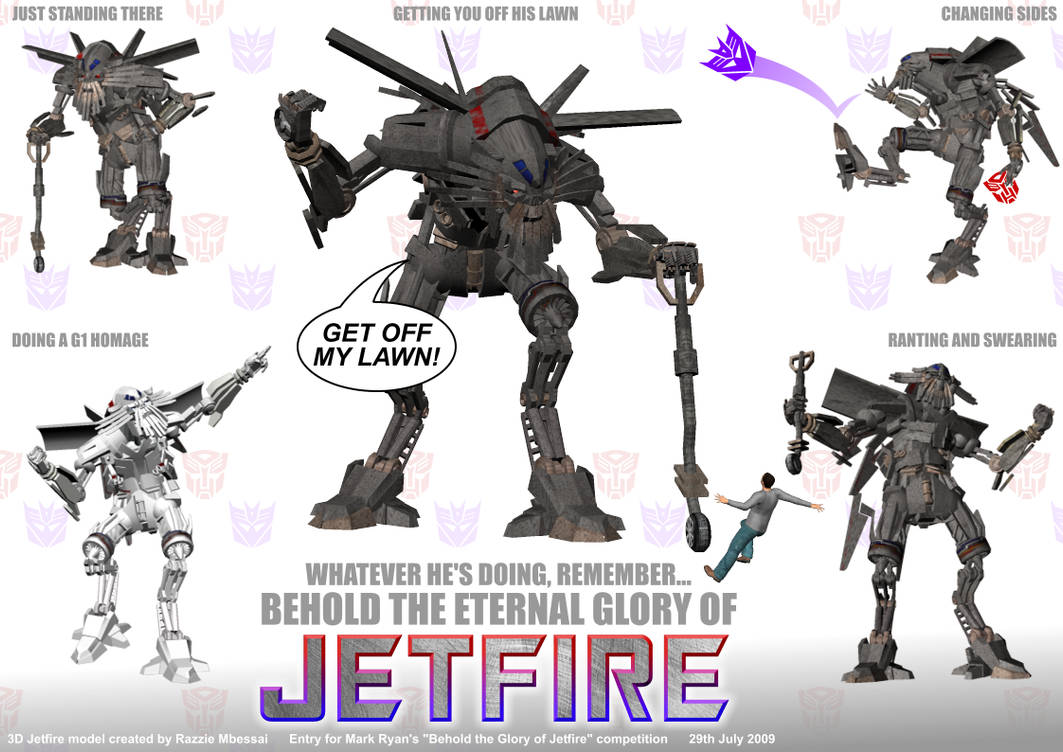 Behold the glory of... JETFIRE by RazzieMbessai on DeviantArt