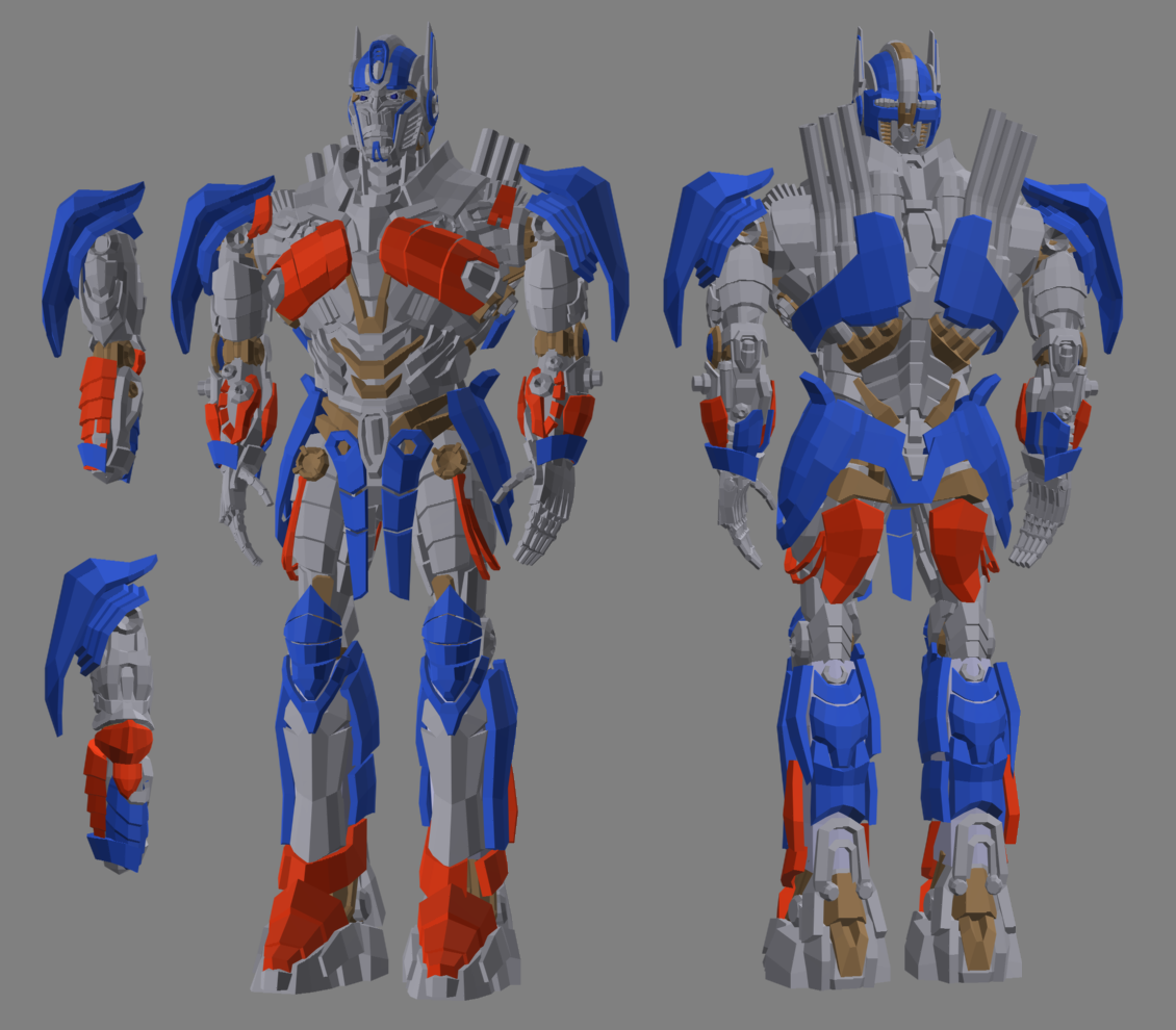 3D TF4 AoE Optimus Prime COMPLETE