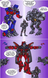 Ultron meets some Transformers
