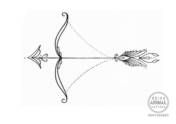 Bow And Arrow Tattoo Design Being Animal Tattoos by Samarveera2008 on  DeviantArt