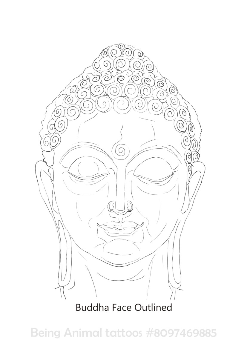 Buddha Face Tattoo Outline by Samarveera2008 on DeviantArt Buddha Face Tattoo Outline by Samarveera2008 on DeviantArt