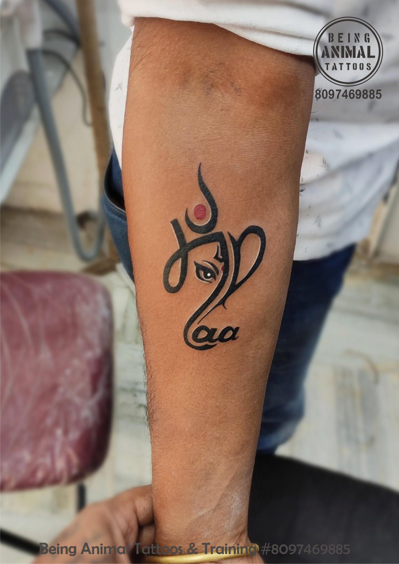 Lord Ganapati Bappa With Maa Paa Tattoo Design For by Samarveera2008 on ...