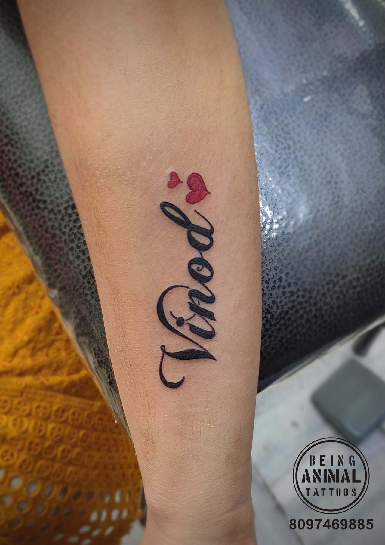 Heart Tattoos with Names That Mean Something