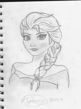 Queen Elsa the Frozen ice queen ( let it go XD )