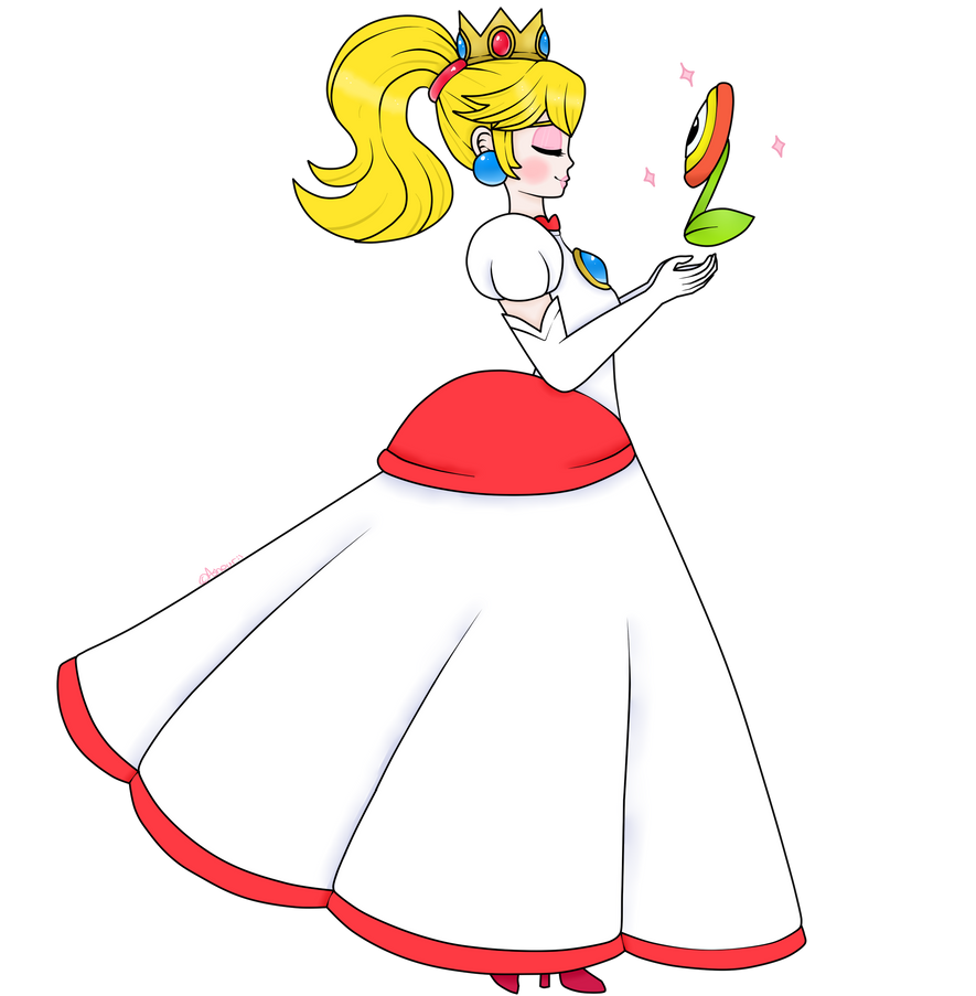 princess peach fire dress Princess Peach! In this iconic scene, she changes her dress thanks to the Fire Flower I loved recreating it! Do you like it too? Leave your comments! #PrincessPeach #SuperMario #FlowerPower #Nintendo #