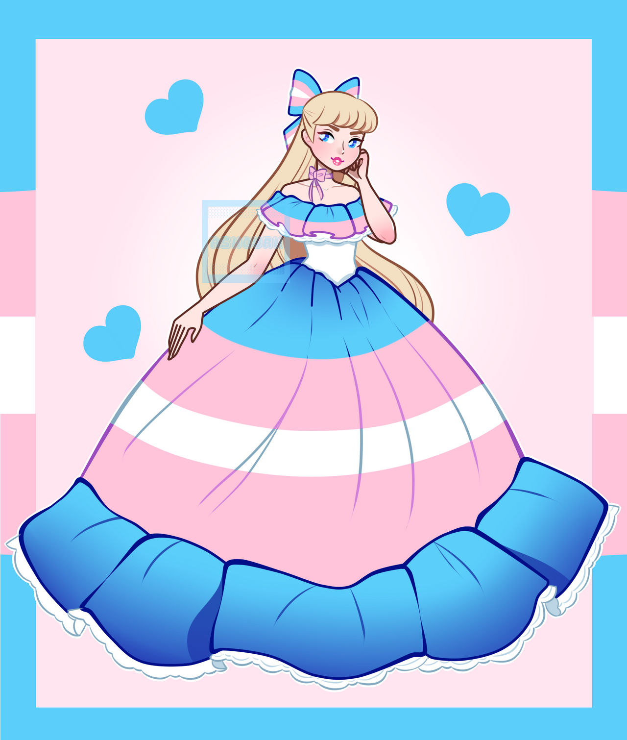 Trans Woman Deviantart Trans Flag #Pride2024 by Ashourii on DeviantArt
