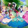Princess Tiana Surrounded by her Fellow Princesses
