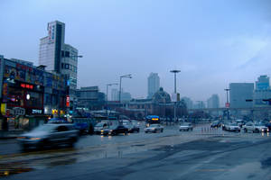 Rainy day at Seoul Station