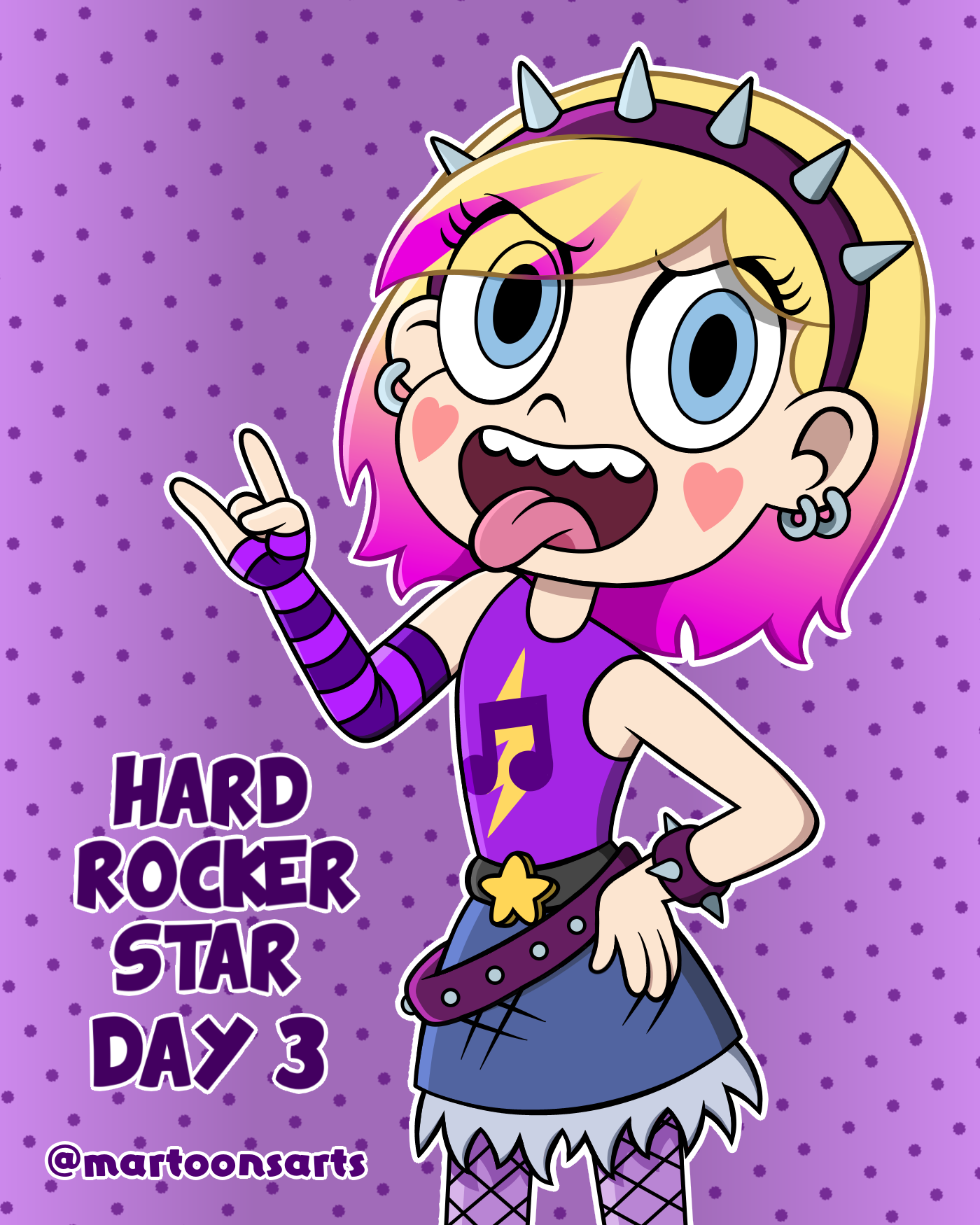 Ds Loud Rocker Loud Personality - Day 3: Hard Rocker Star by martoonsarts on DeviantArt