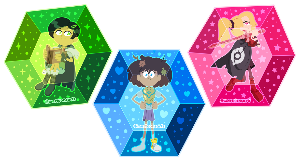 Amphibia - Gem Acrylic Charms by martoonsarts on DeviantArt