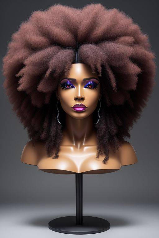 Amazing Big Afro Wig Design Illustration Amazing Big Afro Wig Design Illustration