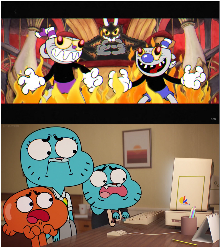 Cuphead Getting Infected to a Nightmare Cuphead by Waterdeviltimes