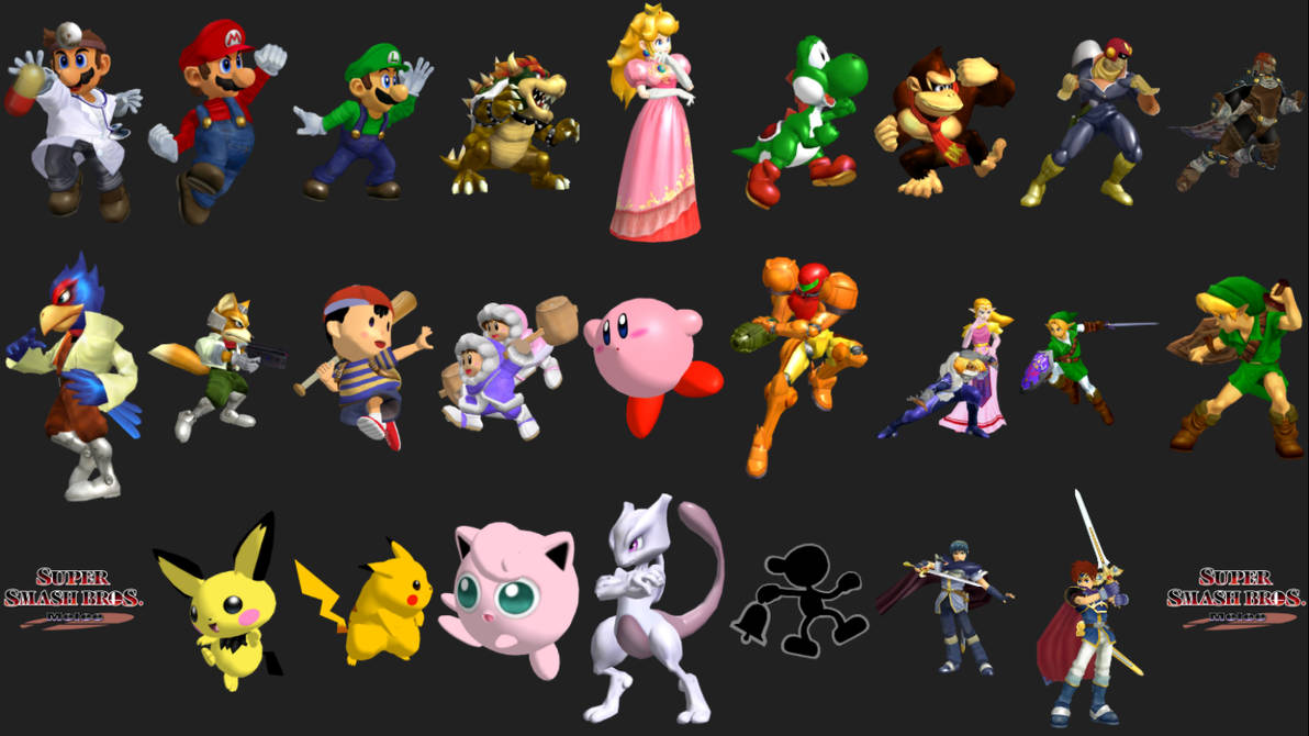 Super Smash Bros. Melee Characters by Jsmit186 on DeviantArt