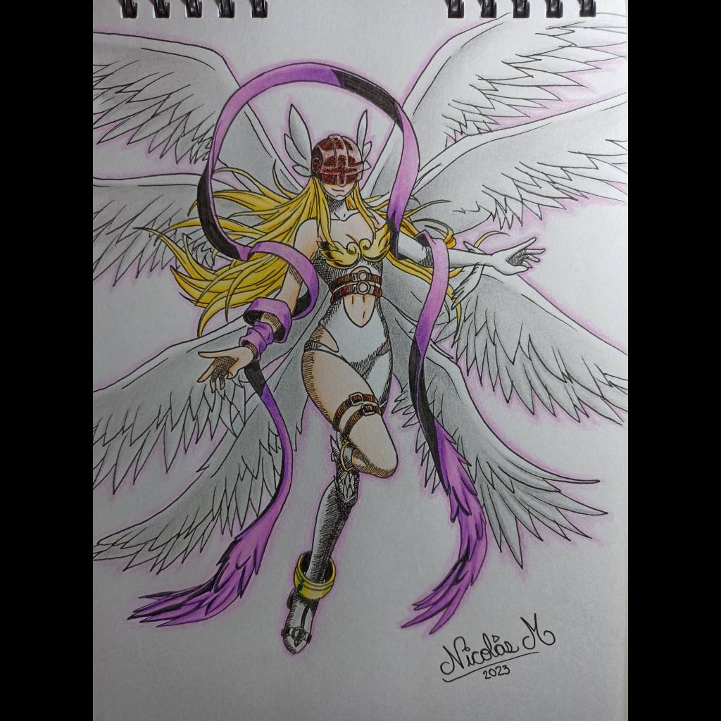 Angel digimon / Digimon anjo by Poketbiscuit on DeviantArt