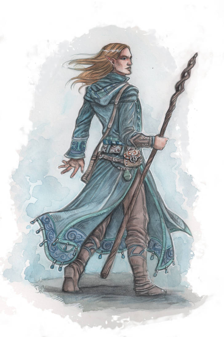Cyruion, elven magician by Neferu