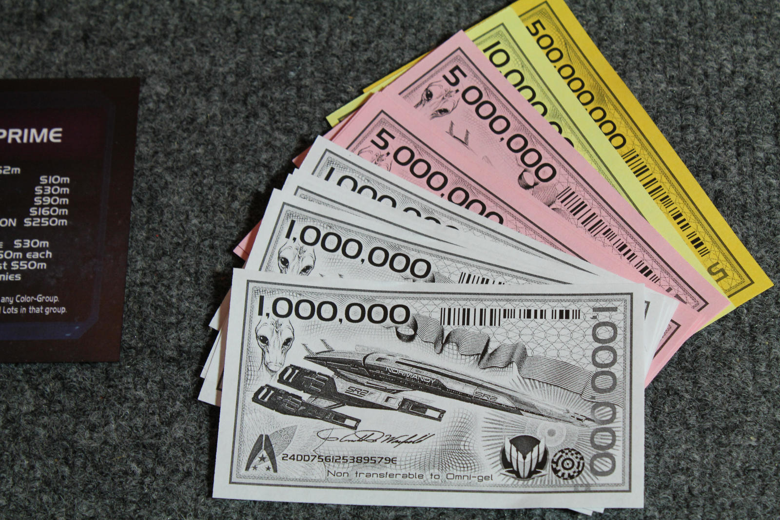 Mass Effect Monopoly Money Detail