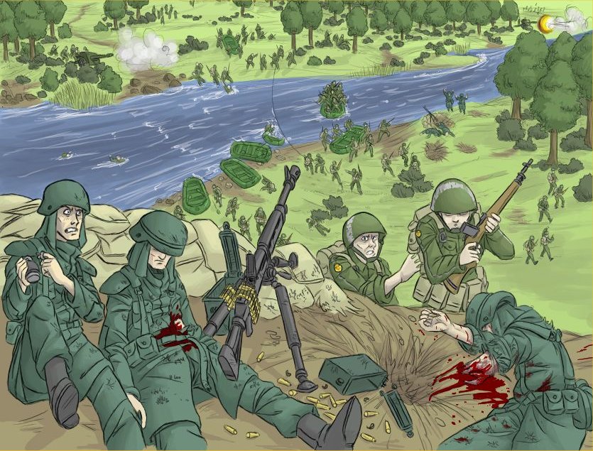 River crossing by DarkCloak
