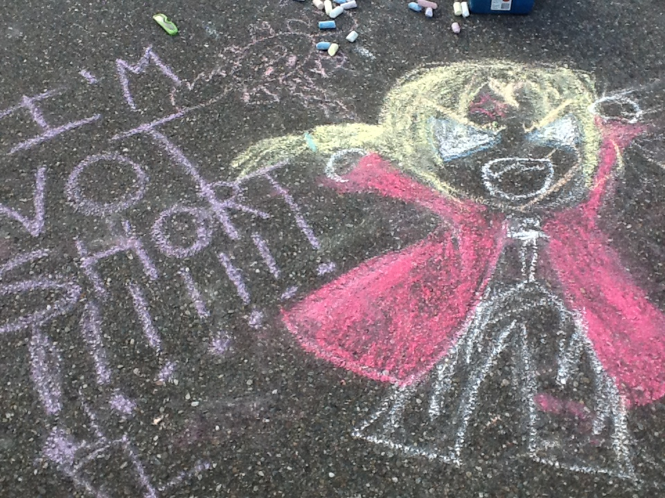 Chibi Ed in chalk. :3