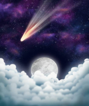 Night Sky Comet