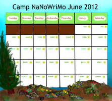 Camp NaNoWriMo Calendar