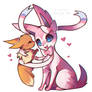Sylveon and Eevee