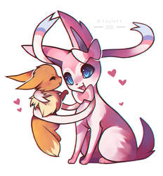 Sylveon and Eevee